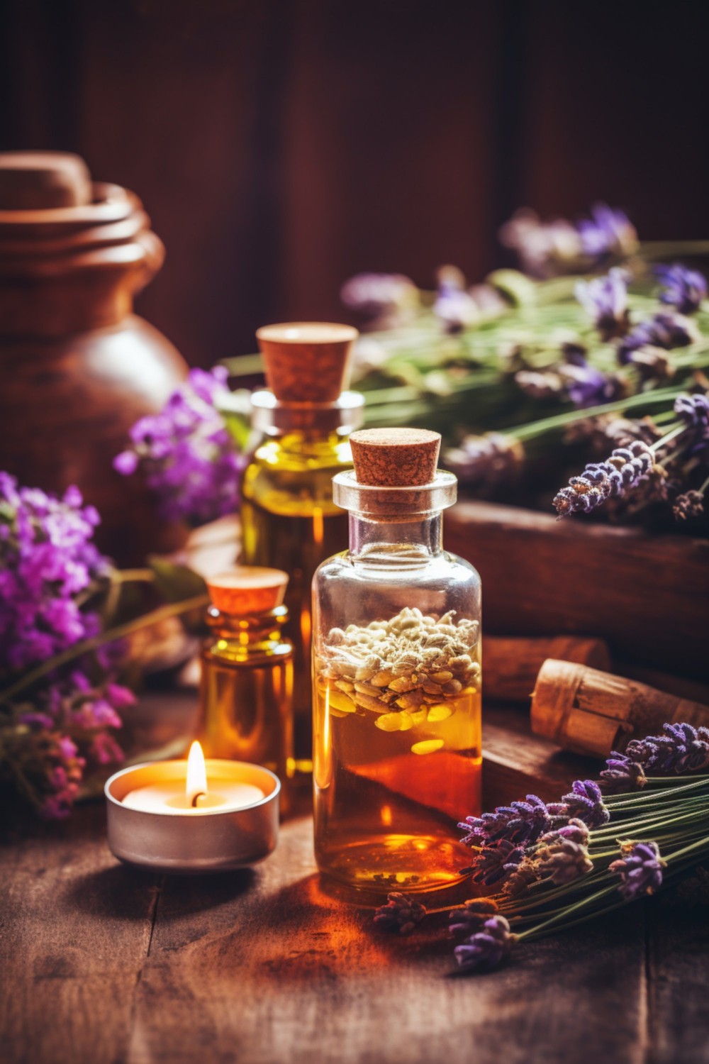 Aromamassage mit Duftöl